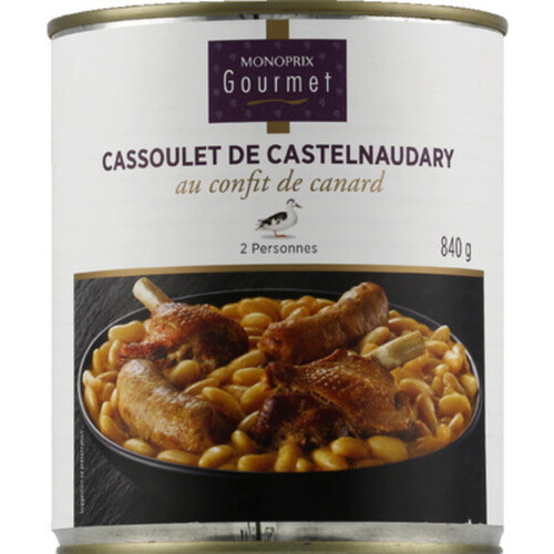 Monoprix Gourmet Cassoulet de Castelnaudary au confit de canard 840g