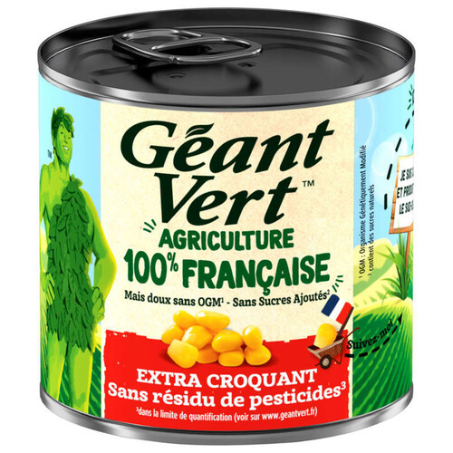 Géant Vert Maïs Doux Extra Croquant Sans Ogm 285G