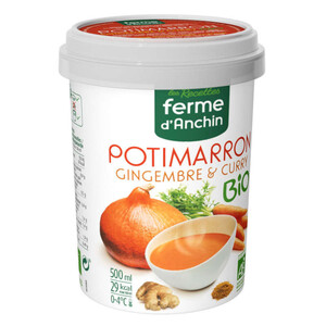 Ferme D'Anchin soupe bio potimarron gingembre & curry 500ml