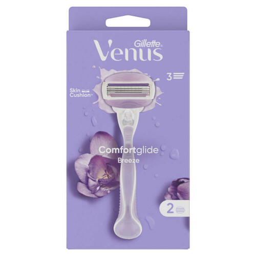 Gillette Venus Rasoir 3 Lames Comfortglide Breeze x2