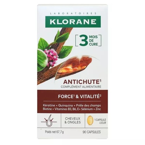 Klorane Antichute - Complément alimentaire x90
