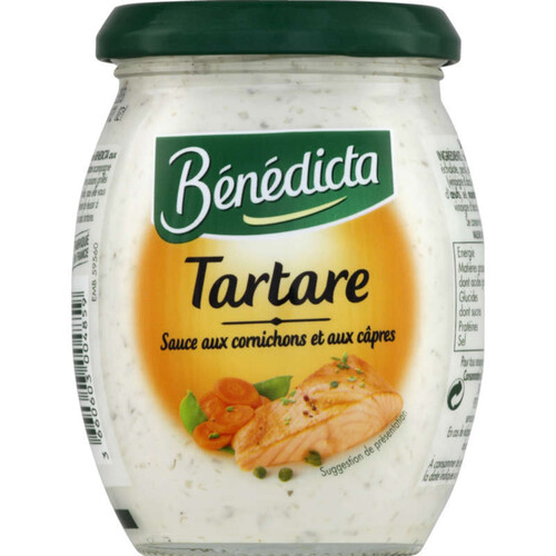 Bénédicta Sauce tartare aux cornichons et aux câpres 260g.