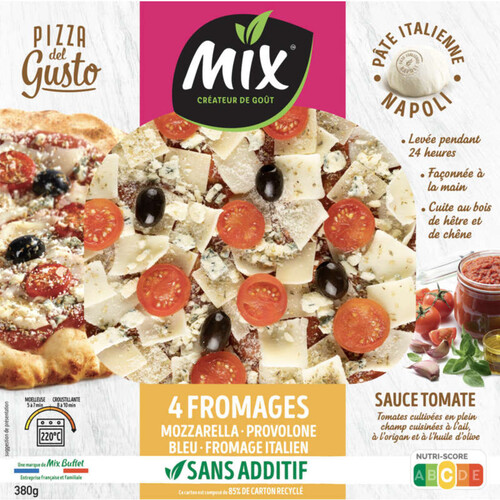 Mix Buffet Pizza Del Gusto 4 fromages 380g