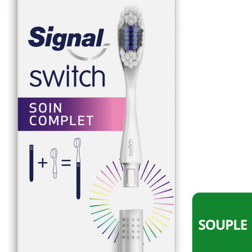 Signal Brosse à Dents Tête Remplaçables Switch Souple Starter Kit x 1.