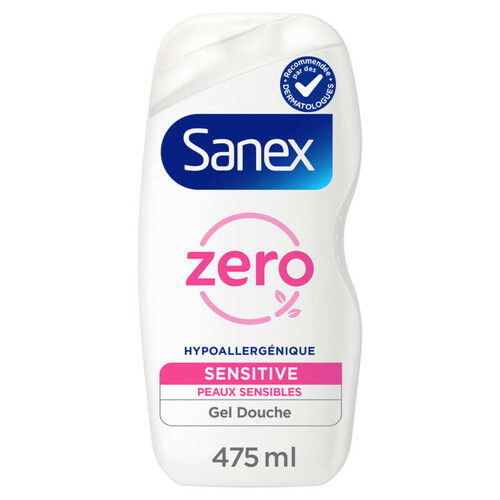 Sanex Gel Douche Zéro 0% Essentials Peaux sensibles 475ml