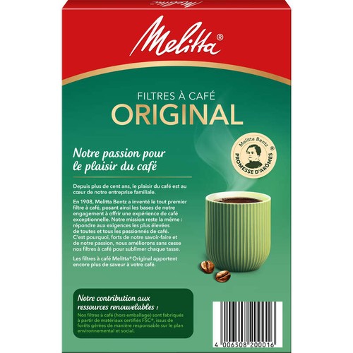Melitta Filtres À Café Original 1x4 x40