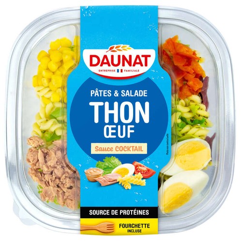 Daunat Salade de Pâtes Gourmet Thon 250g