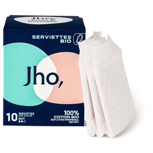 [Para] Jho serviettes fines avec ailettes nuit x10