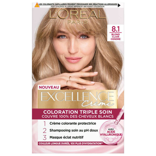 Excellence Crème Coloration 8.1 Blond clair cendré