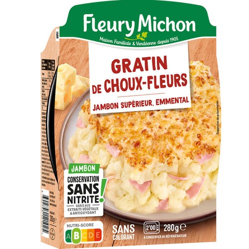 Fleury Michon Gratin de Choux-Fleurs Au Jambon 280g