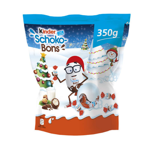 Kinder Schoko-Bons Chocolat Au Lait Fourrés Noisettes 350g