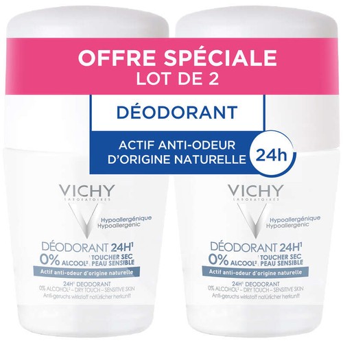 Vichy Déodorant roll-on 24H 2*50ml