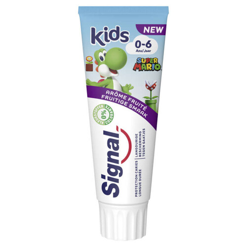 Signal Dentifrice Enfant Super Mario Fruité 75ml