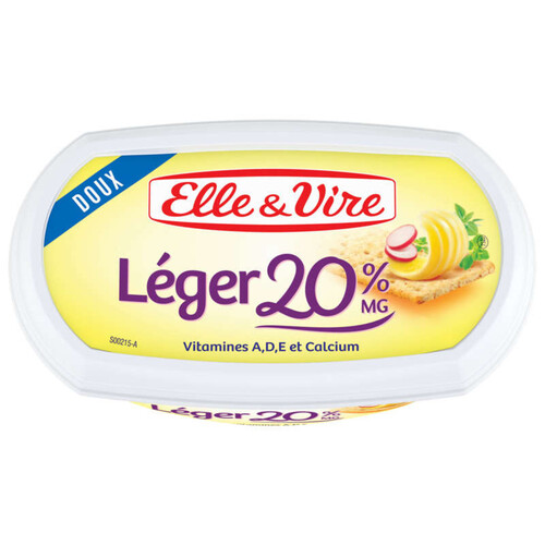 Elle & Vire Matière grasse laitière à tartiner, 20% de mat.gr, doux 250G