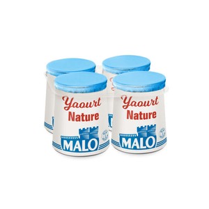Malo Yaourt nature pot carton 4x125g