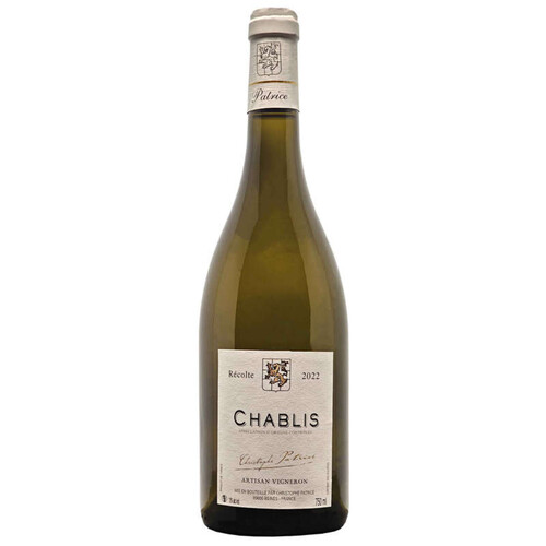 Chablis Christophe Patrice 2022 Vin blanc 75cl