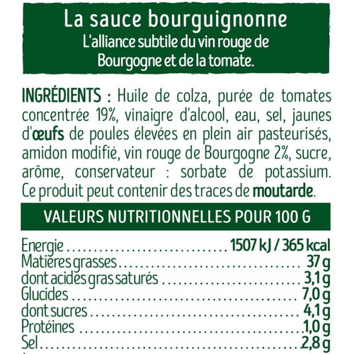 Bénédicta Sauce Bourguignonne 270g
