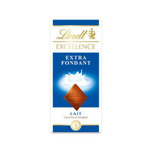 Lindt Excellence Tablette chocolat Lait Extra-Fondant 100 g
