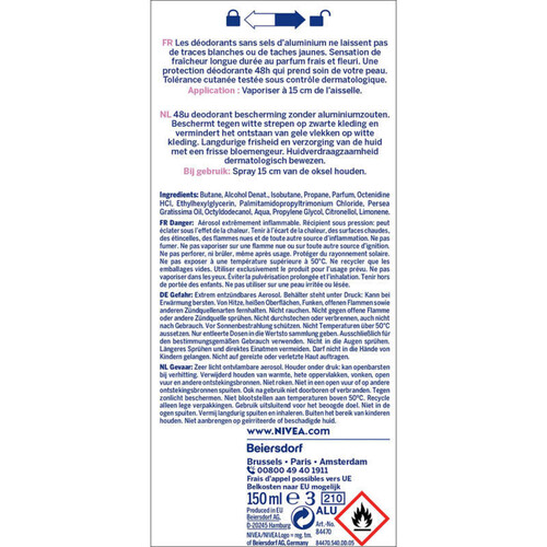 Nivea Déodorant Soin Douceur, Protection Invisible 24H 50Ml