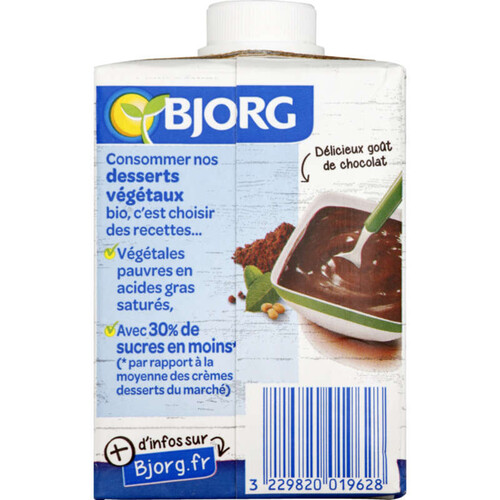 Destockage BJORG - Dessert Soja Chocolat Bio - Alimentaire