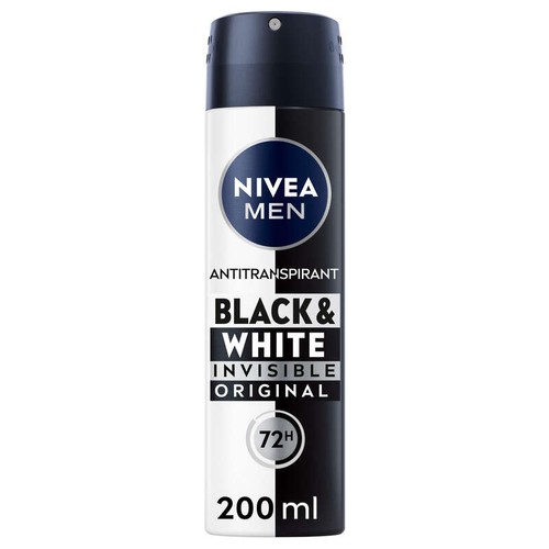 Nivea Men Déodorant black and white 48h 200ml