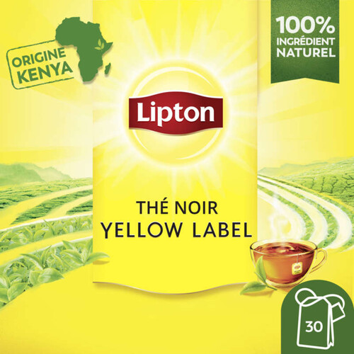 Lipton Yellow Label Thé Noir Origine Kenya x30 60g