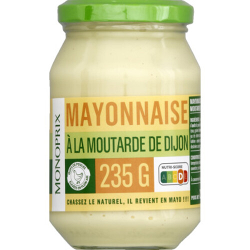 Monoprix Mayonnaise à la moutarde de Dijon 235g