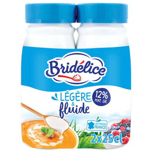 Bridélice Fluide Légère 12% Mat.Gr 2x25cl