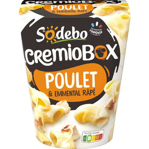 Sodebo Pasta box Cremiobox poulet à la crème 280g