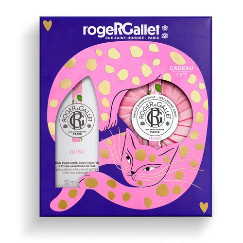 Roger & Gallet Coffret Eau Parfumée Bienfaisante Rose 30ml et Savon 100g
