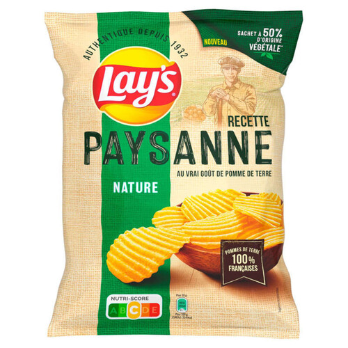 Lay's - Chips paysanne nature - Le sachet de 155g