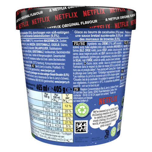 Ben & Jerry's Glace en Pot Netflix & Chilll'd™ 405g