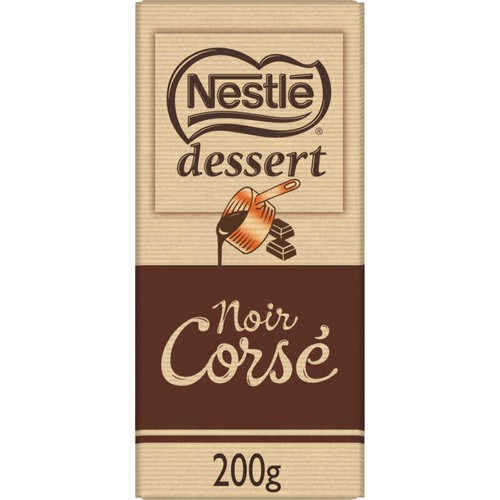 Nestlé Dessert Tablette De Chocolat Noir Corsé 200g