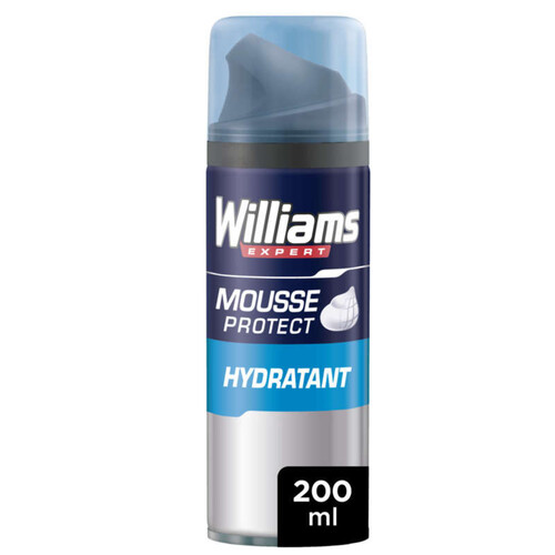 Williams Mousse À Raser Hydratante, Plantactives, 50% De Crème Hydratante 200Ml