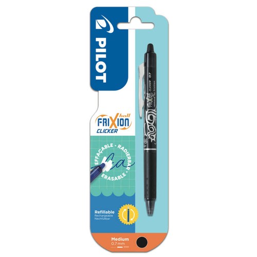Pilot 1 stylo effaçable FriXion Ball clicker noir