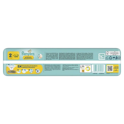 Pampers Premium Protection Taille 2 - 4kg-8kg – x54 Couches