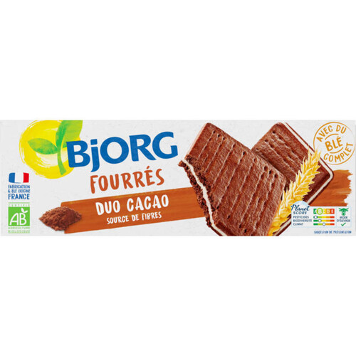 Bjorg Fourrés Duo Cacao, Bio 150G