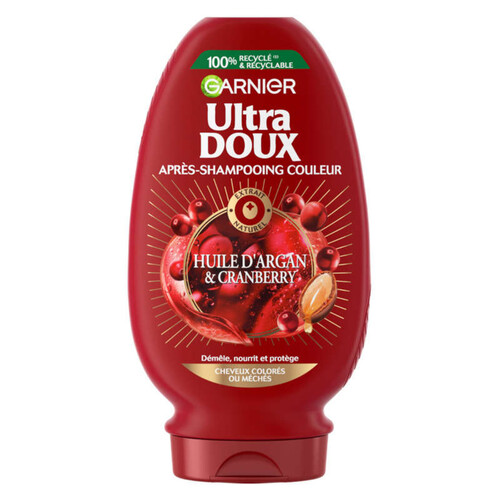 Garnier Ultra Doux Après-Shampooing Couleur Argan et Cranberry 250ml