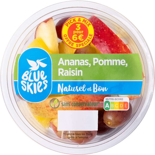 Blue Skies Ananas Pomme Raisin 150g