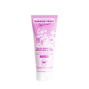 Énergie Fruit Coco curl gelée définition sans silicone - cheveux boucles - Huile de coco Bio