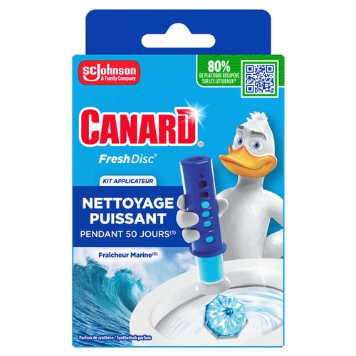 Canard WC Fresh Disc Applicateur + Recharge Fraîcheur Marine *1