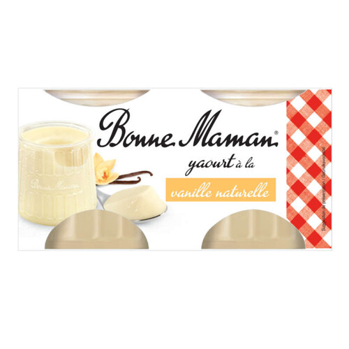 Bonne Maman yaourt à la vanille naturelle 4x125g