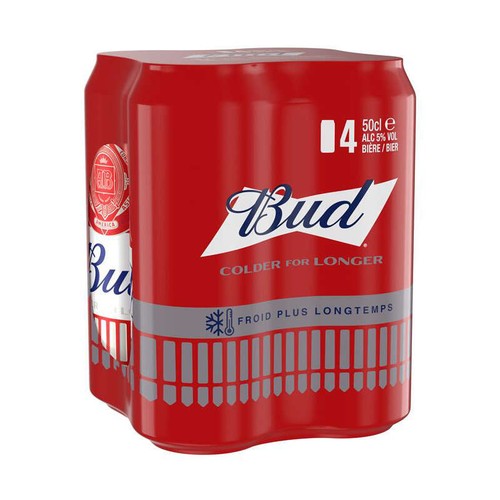 Bud can 4x50cl
