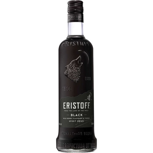 Boisson à base de vodka Eristoff Black 18° - 70cl