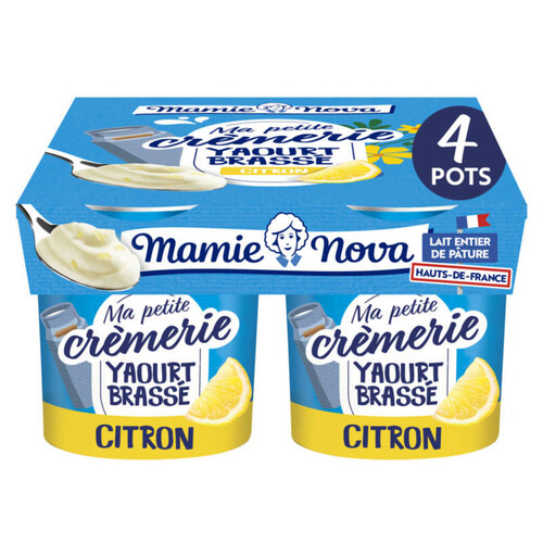 Mamie Nova ma petite crèmerie yaourt brassé citron 4*125g