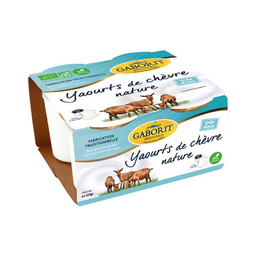 [Par Naturalia] Gaborit Yaourt De Chèvre Bio 4x125g