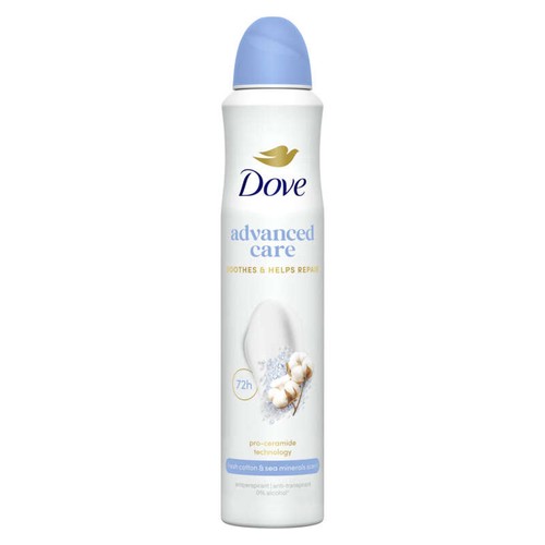 Dove Déodorant Spray Anti-Transpirant Semi-Compressé Fresh Cotton 200ml
