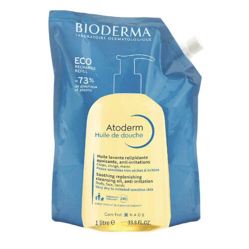 Bioderma Atoderm Huile de Douche Éco-Recharge 1l