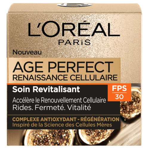 L'Oréal Paris Age Perfect Renaissance Cellulaire Crème Visage Jour Revitalisant FPS 30 50ml
