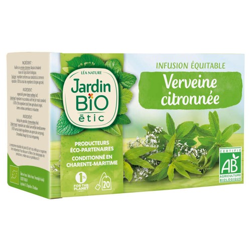 Jardin Bio Infusion verveine citronnée en sachets x20 280g